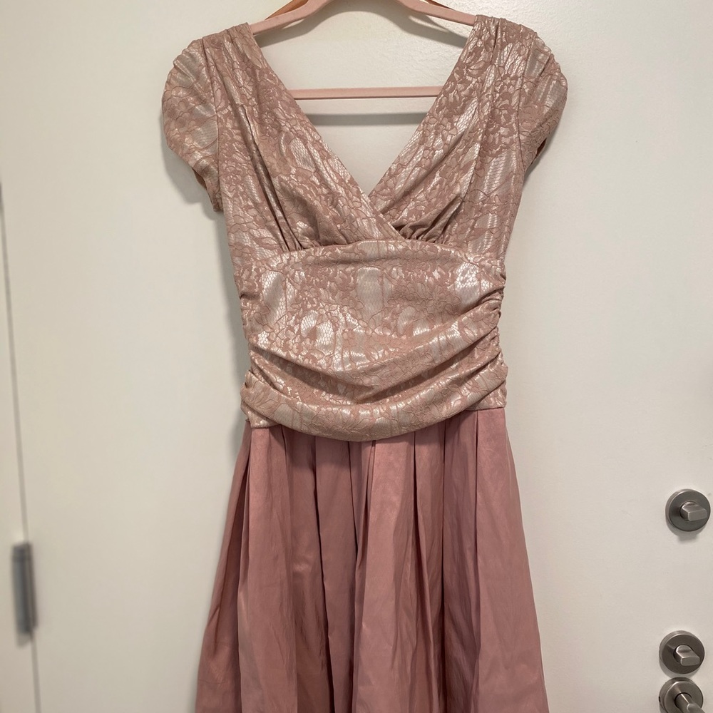 Stunning Pink Tea-length gown